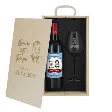 coffret cadeau vin personnalisé