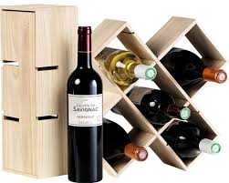 coffret bouteille bois