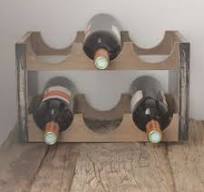 porte bouteille bois vintage
