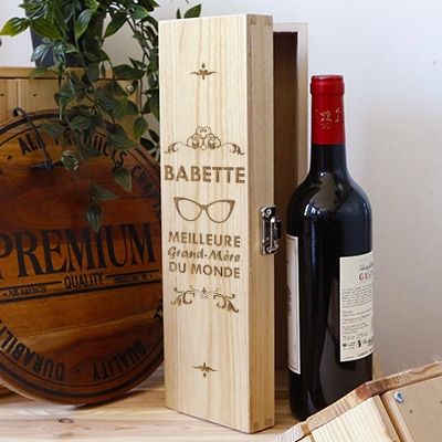 coffret a vin personnalisé
