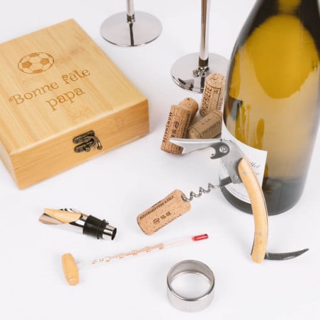 coffret vin en bois personnalisé