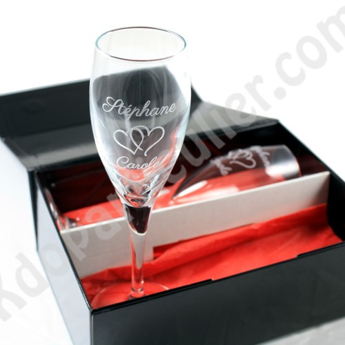 coffret champagne 2 verres